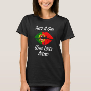 Lips Mond Love Portugese Vlag Aveiro T-shirt