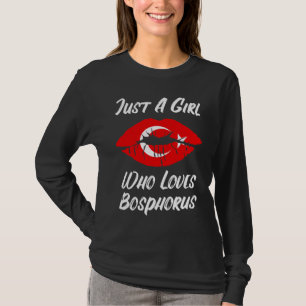 Lips Mond Love Turkse Vlag Bosporus T-shirt