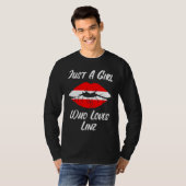 Lips Mouth Love Austria Flag Linz T-shirt (Voorkant volledig)