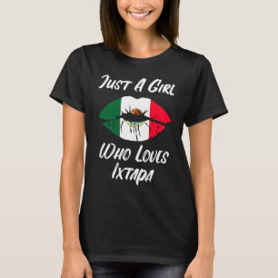 Lips Mouth Love Mexicaanse vlag Ixtapa T-shirt