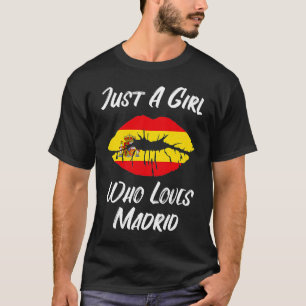 Lips Mouth Love Spain Flag Madrid T-shirt