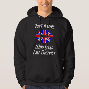 Lips Mouth Love Union Jack Flag Lake District Hoodie