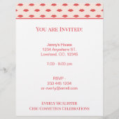 Lips Mrs Hipster Retro Bride Briefhoofd Ontwerp (Voorkant)