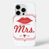 Lips Mrs Hipster  Retro Bride Case-Mate iPhone Case (Achterkant)