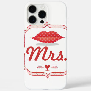 Lips Mrs Hipster Retro Bride iPhone 16 Pro Max Hoesje