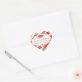 Lips Mrs Hipster  Retro Bride Hart Sticker (Envelop)