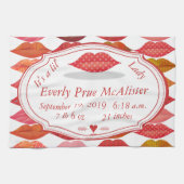 Lips Mrs Hipster  Retro Lil' Lady Theedoek (Horizontaal)