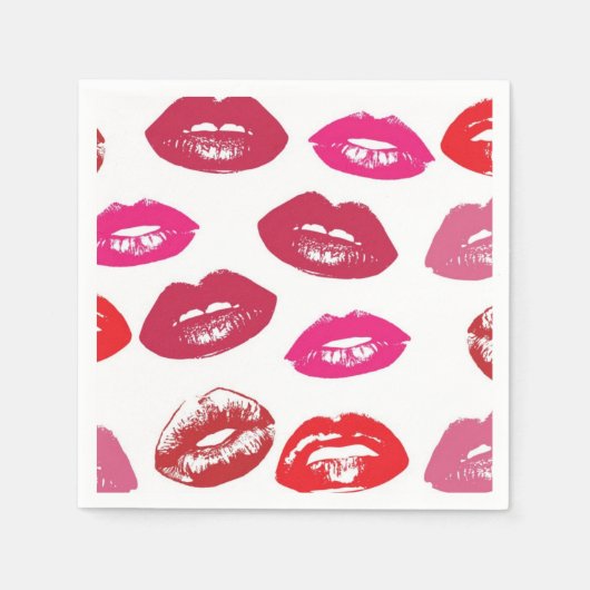 Lips Paper Napkin Servet (Voorkant)