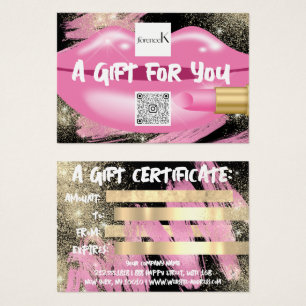 Lips Peinture rose Artist Studio Logo QR 100 Pièce