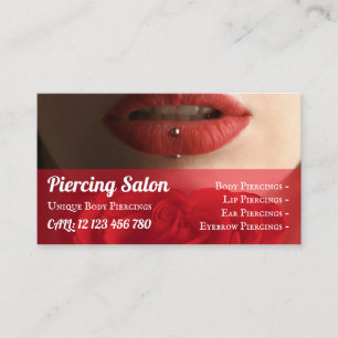 Lips Piercings Visitekaartje