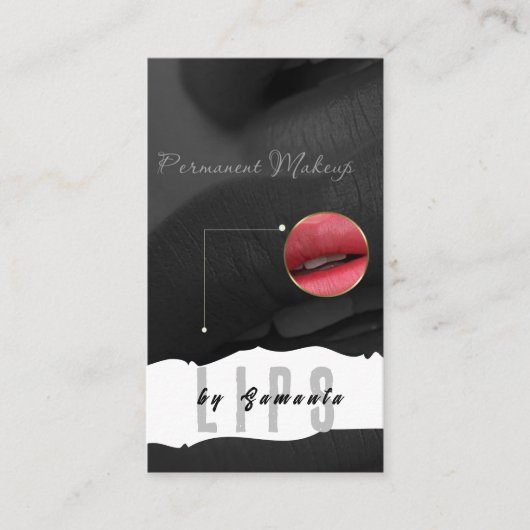 Lips PMU Microblading Henna Salon Visitekaartje (Voorkant)