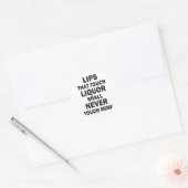 Lips Ronde Sticker (Envelop)