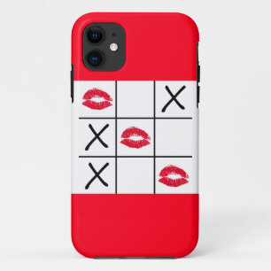 Lips Tic Tac Toe iPhone 11 Hoesje