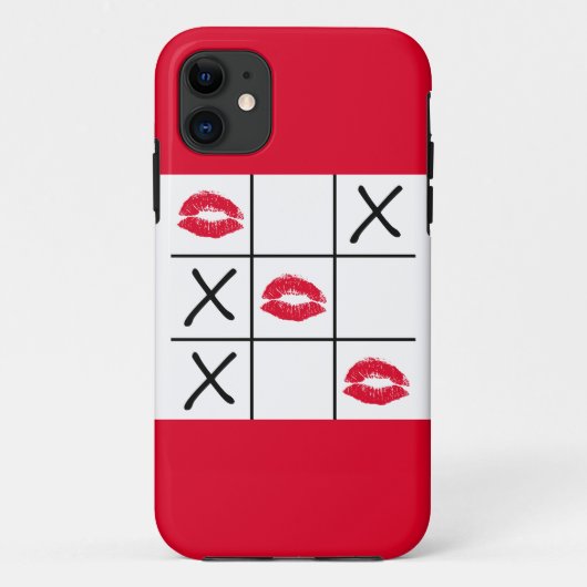 Lips Tic Tac Toe Case-Mate iPhone Case (Achterkant)