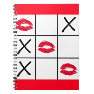 Lips Tic Tac Toe Notitieboek