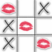 Lips Tic Tac Toe Sticker (Voorkant)