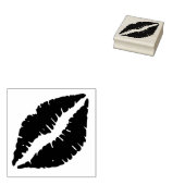 Lips - verzegeld met een kus 	rubberstempel (Gestempeld)