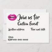 Lips Vous êtes invité Invitation (Dos)
