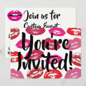 Lips Vous êtes invité Invitation (Devant / Derrière)