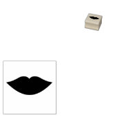 Lips Wood Art Stamp Rubberstempel (Gestempeld)