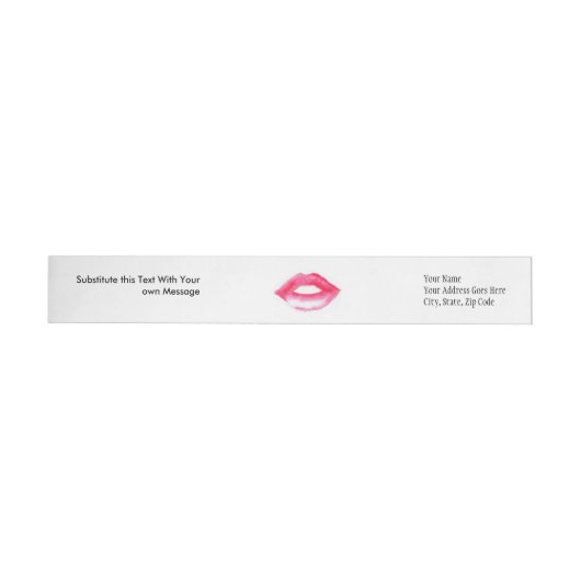 Lips Wraparound-adreslabel (Individueel)