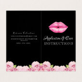 Lipsense Application Instructions Booklet Visitekaartjes (Buitenkant ongevouwen)