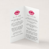 Lipsense Application Instructions Booklet Visitekaartjes (Binnen)