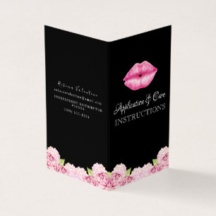 Lipsense Application Instructions Booklet Visitekaartjes