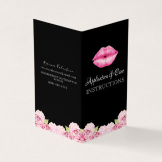 Lipsense Application Instructions Booklet Visitekaartjes