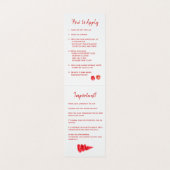 LipSense distributeur waterverf rood gouden lippen Visitekaartjes (Binnenkant ongevouwen)