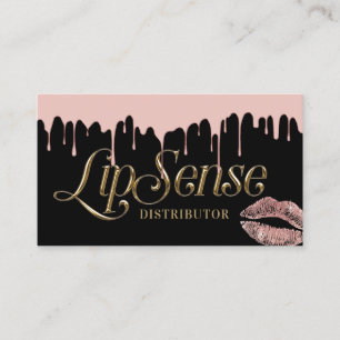 LipSense Distributor 3D Script Roos Gold Driving Visitekaartje