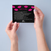 LipSense Distributor Hot Pink Lips voor toepassing Flyer (Hand)