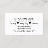 LipSense Distributor Red Lips Makeup Loyalty (Achterkant)