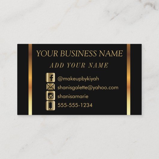 Lipsense met Gold & Dusty Roos Visitekaartje (Achterkant)