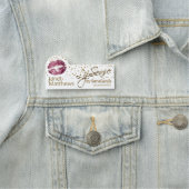 Lipsense representatief voor wijn-lips naamplaatje (In situ)