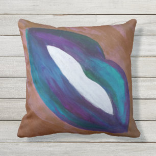 Lipstick Abstract   Girly Lips Kiss XOXO Diva Glam Buitenkussen