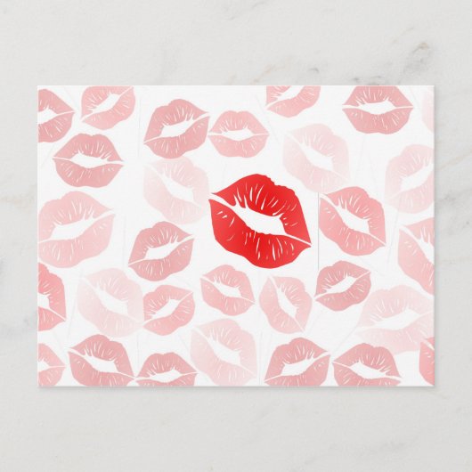 Lipstick Briefkaart (Voorkant)