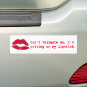Lipstick Bumpersticker (Op auto)