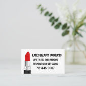 LIPSTICK CARTES DE VISITE PERSONNALISÉS (Debout devant)