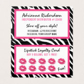 Lipstick Distributeur Loyalty Stamp Kiss Merci (Inside Unfolded)