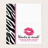 Lipstick Distributeur Loyalty Stamp Kiss Merci (Outside Unfolded)