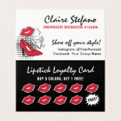 Lipstick Distributeur Loyalty Stamp Kiss Merci (Inside Unfolded)