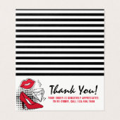 Lipstick Distributeur Loyalty Stamp Kiss Merci (Outside Unfolded)