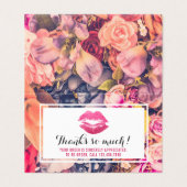 Lipstick Distributeur Loyalty Stamp Kiss Merci (Outside Unfolded)