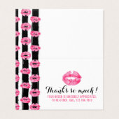 Lipstick Distributeur Loyalty Stamp Kiss Merci (Outside Unfolded)