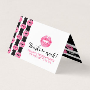 Lipstick Distributeur Loyalty Stamp Kiss Merci