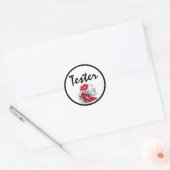 Lipstick Distributeur Tester Modern Lips Kiss Labe Ronde Sticker (Envelop)