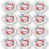 Lipstick Distributeur Waterverf Kiss Lips Planner Sticker (Voorkant)