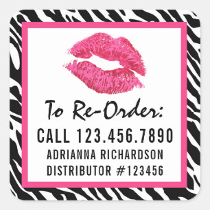Lipstick Distributeur Zebra Kiss Re-Order Label