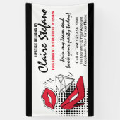 Lipstick Distributor Beauty Party / Trade Show Spandoek (Verticaal)